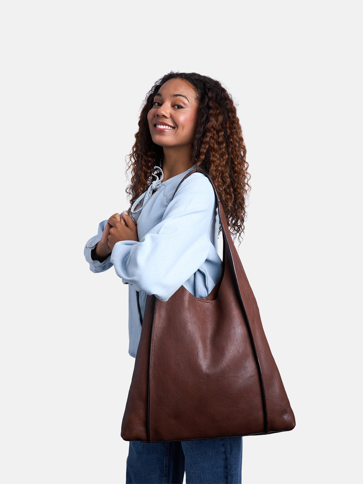 RE:DESIGNED EST 2003 Siv Big Shoulder bag Brown