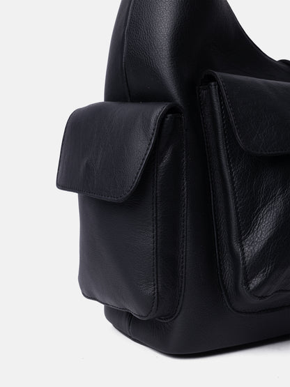 RE:DESIGNED EST 2003 Solvej Large Shoulder bag Black