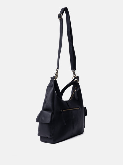 RE:DESIGNED EST 2003 Solvej Large Shoulder bag Black