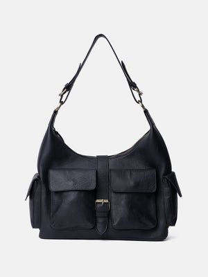 RE:DESIGNED EST 2003 Solvej Large Shoulder bag Black