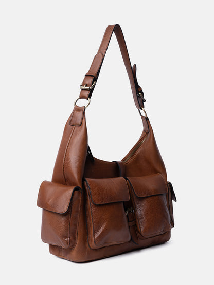 RE:DESIGNED EST 2003 Solvej Large Shoulder bag Walnut