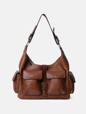 RE:DESIGNED EST 2003 Solvej Large Shoulder bag Walnut