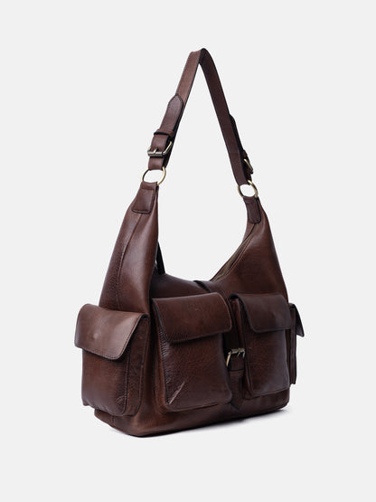 RE:DESIGNED EST 2003 Solvej Large Shoulder bag Woodsmoke