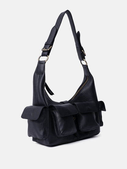RE:DESIGNED EST 2003 Solvej Medium Shoulder bag Black