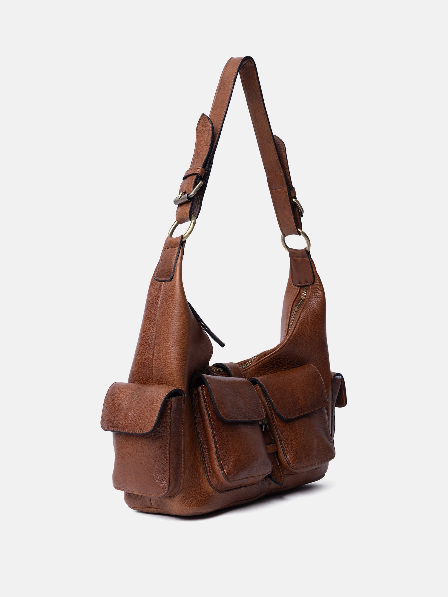 RE:DESIGNED EST 2003 Solvej Medium Shoulder bag Walnut