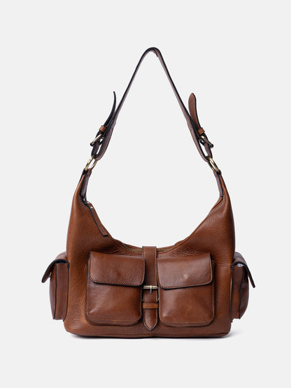 RE:DESIGNED EST 2003 Solvej Medium Shoulder bag Walnut