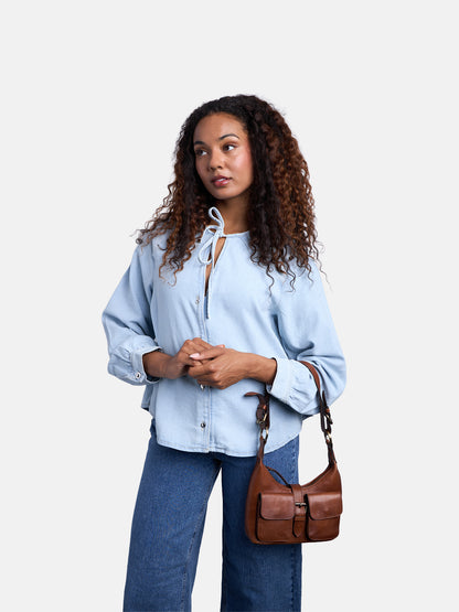 RE:DESIGNED EST 2003 Solvej Small Shoulder bag Walnut