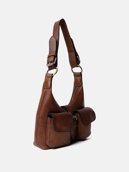 RE:DESIGNED EST 2003 Solvej Small Shoulder bag Walnut