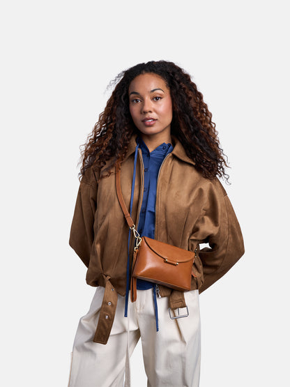 RE:DESIGNED EST 2003 Sonia Clutch Clutch Tan