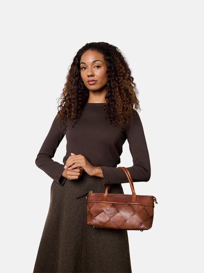 RE:DESIGNED EST 2003 Uma Handbag Walnut