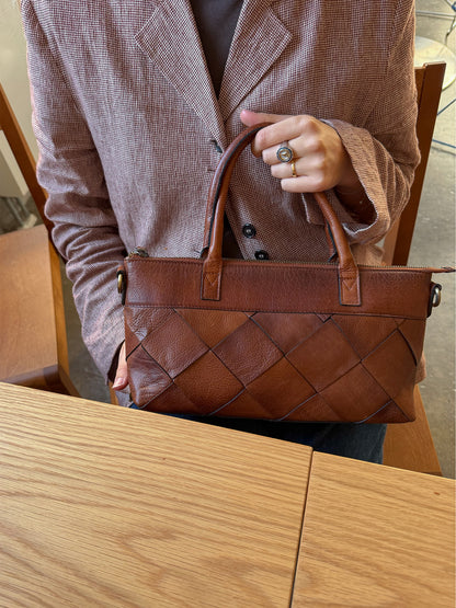 RE:DESIGNED EST 2003 Uma Handbag Walnut